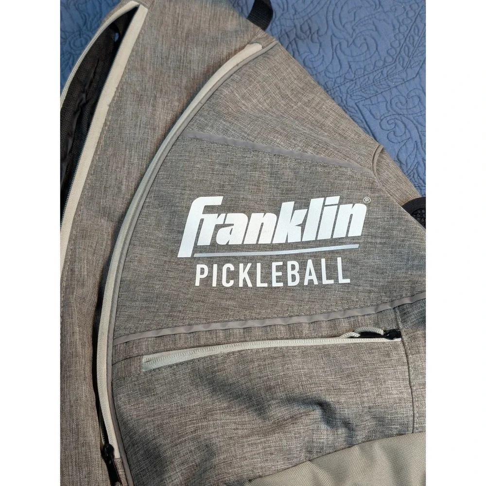 Franklin Pickleball Sling Bag Backpack Gray Paddle Carry Bag Sports‎ Gear...